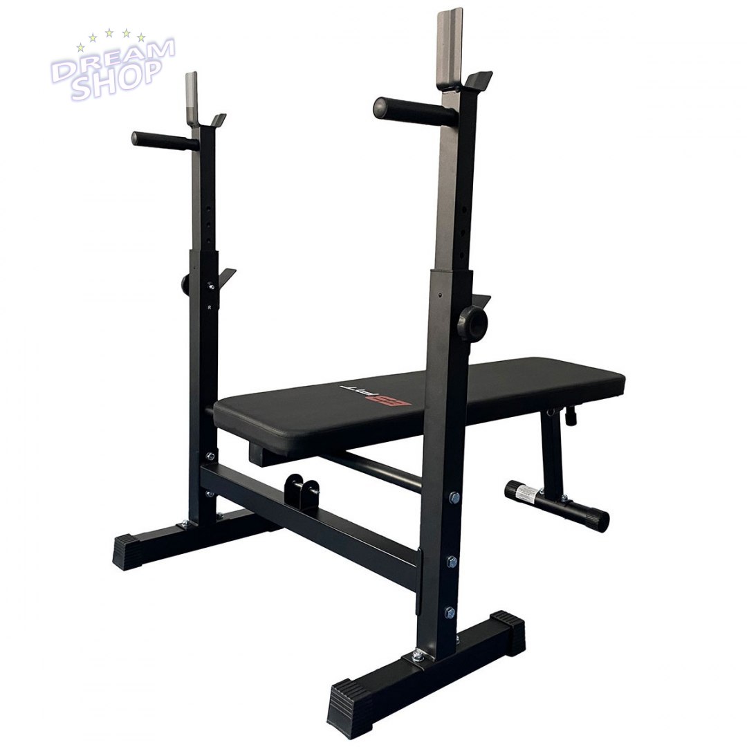 Ławka pod sztangę skośno- prosta 2w1 składana do pionu EB FIT Ławka pod sztangę skośno- prosta 2w1 składana do pionu EB FIT