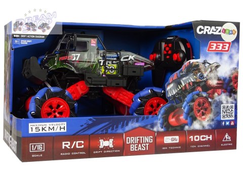 Auto Terenowe Drift Zdalnie Sterowane 1:16 Niebieskie 2.4G Obrót 360 Stopni Auto Terenowe Drift Zdalnie Sterowane 1:16 Niebieskie 2.4G Obrót 360 Stopni