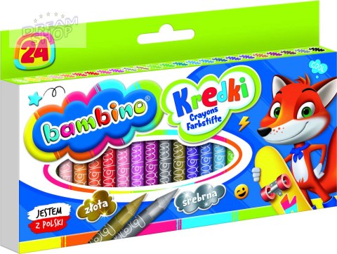 BAMBINO Kredki grafionowe 24 kolory BAMBINO Kredki grafionowe 24 kolory