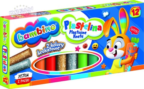 BAMBINO Plastelina klasyczna 12 kolorów