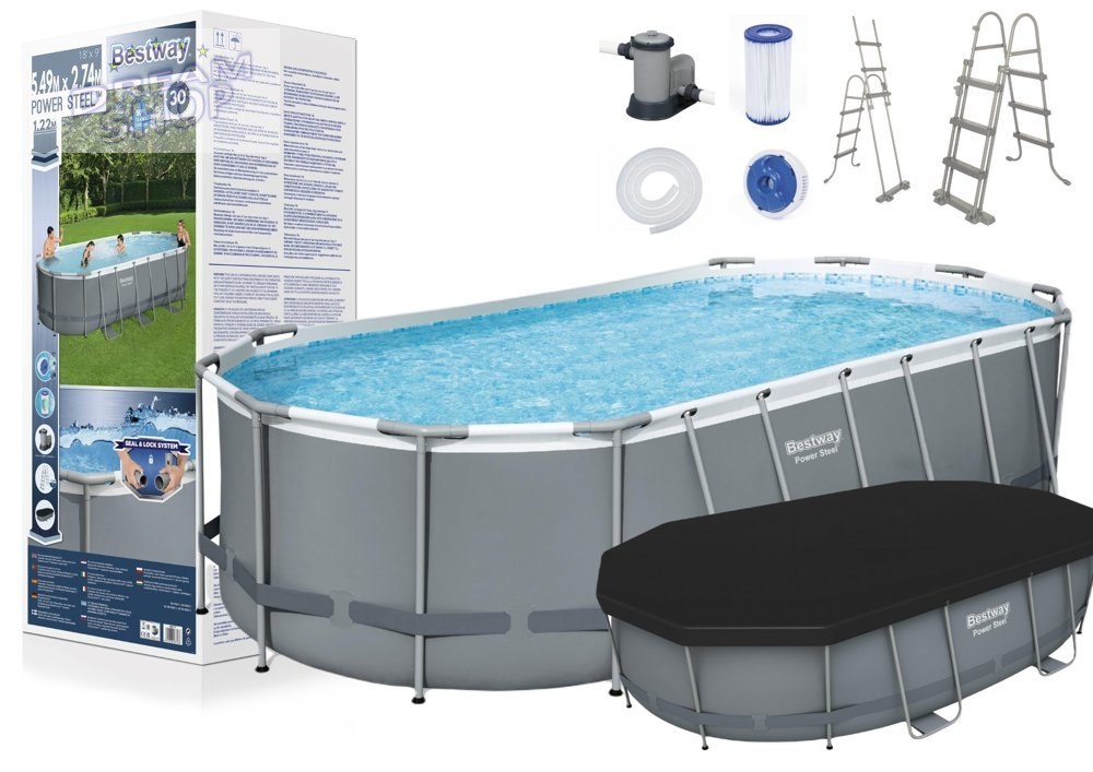 Basen Ogrodowy Stelażowy 549 x 274 x 122 cm Bestway 56710 Basen Ogrodowy Stelażowy 549 x 274 x 122 cm Bestway 56710