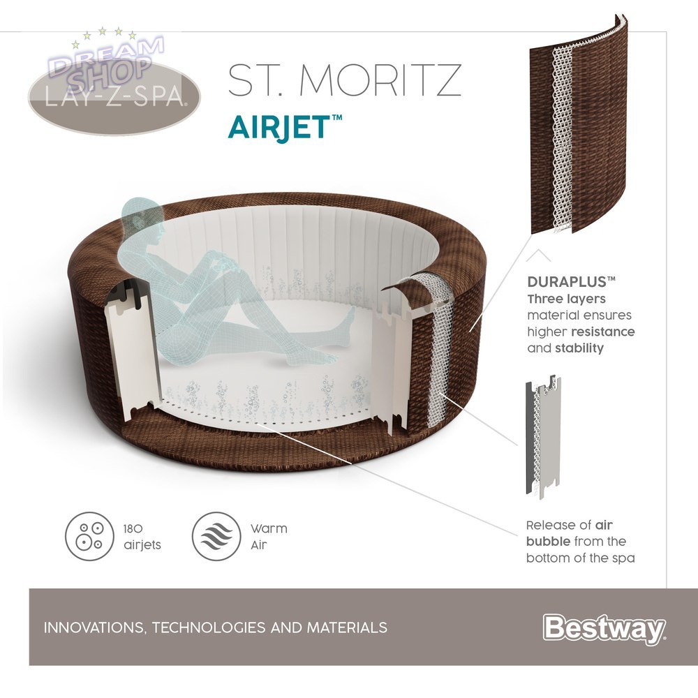 Dmuchane Spa Jacuzzi 7 Osobowe 216 x 71cm Bestway 60023 Dmuchane Spa Jacuzzi 7 Osobowe 216 x 71cm Bestway 60023