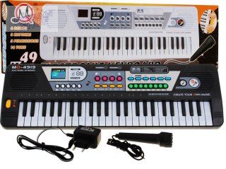 KEYBOARD ORGANKI MIKROFON DLA DZIECI MŁODZIEŻY