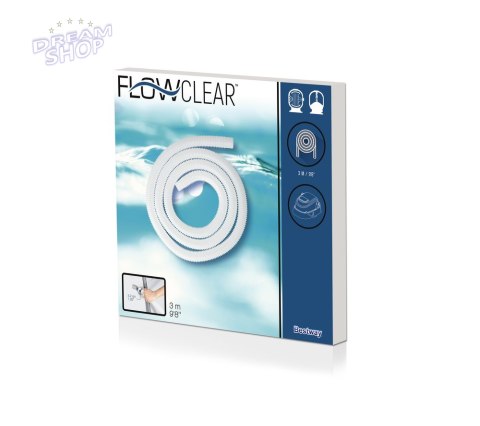 WĄŻ RURA DO POMPY BASENOWEJ 32 mm 3 m - BESTWAY 58369 WĄŻ RURA DO POMPY BASENOWEJ 32 mm 3 m - BESTWAY 58369