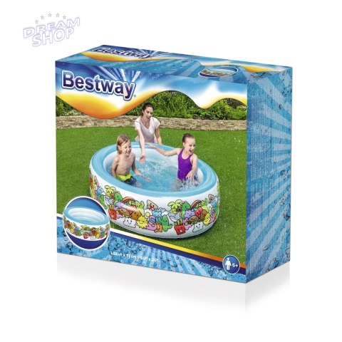 Basen Dmuchany Okrągły 152 cm x 51 cm Bestway 51121 Basen Dmuchany Okrągły 152 cm x 51 cm Bestway 51121