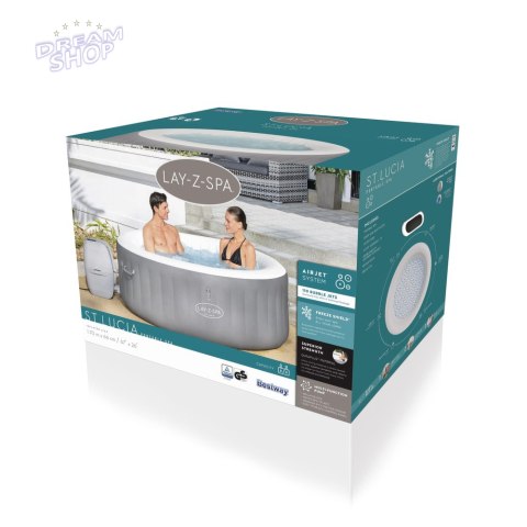Dmuchane Spa Jacuzzi 3 Osobowe 170 x 66cm Bestway 60037 Dmuchane Spa Jacuzzi 3 Osobowe 170 x 66cm Bestway 60037