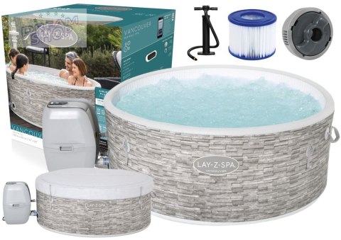 Dmuchane Spa Jacuzzi 4 Osobowe 155 x 60cm Bestway 60027