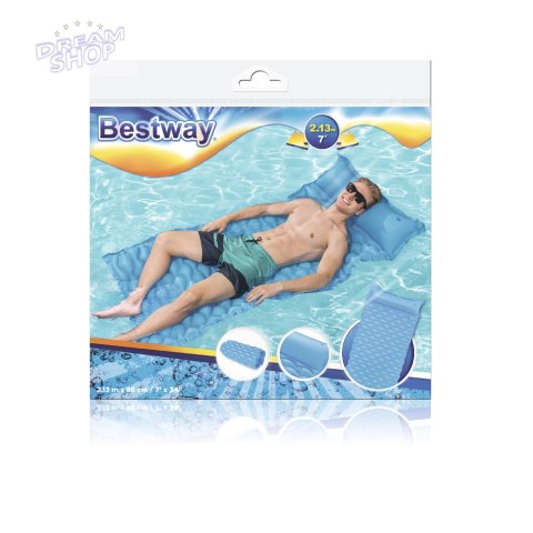 Dmuchany Materac Plażowy Niebieski 213 x 86 cm Bestway 44020 Dmuchany Materac Plażowy Niebieski 213 x 86 cm Bestway 44020