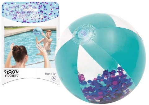 Piłka Plażowa Z Brokatem Niebieska 41cm Bestway 31050 Piłka Plażowa Z Brokatem Niebieska 41cm Bestway 31050