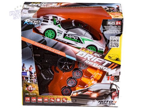 Samochód Do Driftu, Auto RC Drift 1:24 2,4 GHz 4WD BIAŁY Samochód Do Driftu, Auto RC Drift 1:24 2,4 GHz 4WD BIAŁY