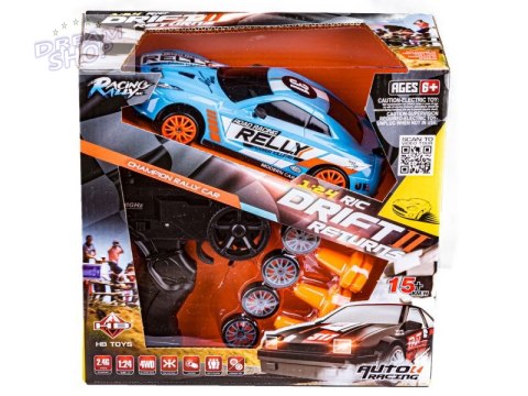 Samochód Do Driftu, Auto RC Drift 1:24 2,4 GHz 4WD NIEBIESKI Samochód Do Driftu, Auto RC Drift 1:24 2,4 GHz 4WD NIEBIESKI
