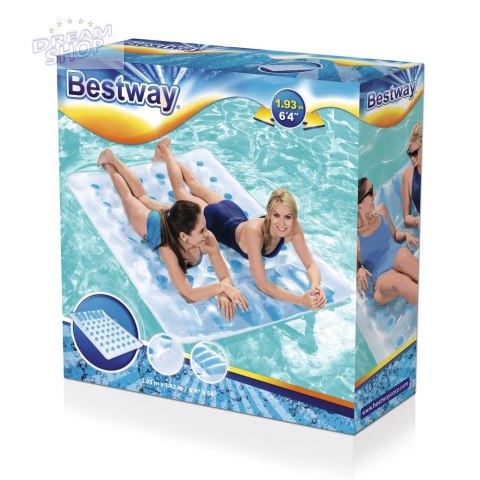 Dmuchany Materac Dwuosobowy 193 x 142 cm Bestway 43055 Dmuchany Materac Dwuosobowy 193 x 142 cm Bestway 43055