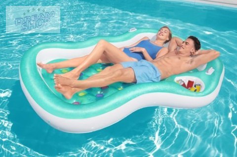 Dmuchany Materac Dwuosobowy Niebieski 216 x 178 cm Bestway 43045 Dmuchany Materac Dwuosobowy Niebieski 216 x 178 cm Bestway 43045