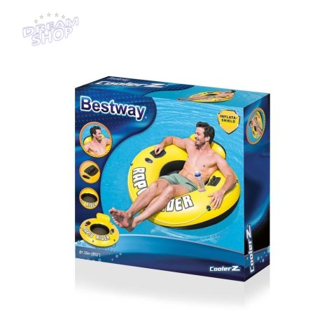 Koło Do Pływania Żółte 135 cm Bestway 43116