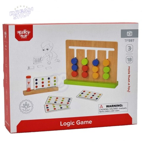 TOOKY TOY Gra Logiczna Układanka na Czas Kolory 30 Wzorów TOOKY TOY Gra Logiczna Układanka na Czas Kolory 30 Wzorów
