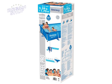 Bestway Basen STELAŻOWY 2,300L 259x170x61cm 56403 Bestway Basen STELAŻOWY 2,300L 259x170x61cm 56403