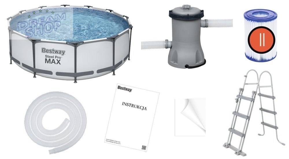 Bestway Basen STELAŻOWY 366x100cm 10w1 56418 Bestway Basen STELAŻOWY 366x100cm 10w1 56418