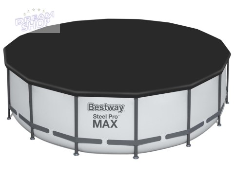 Bestway Basen stelażowy 488x122cm 10w1 szary 5612Z Bestway Basen stelażowy 488x122cm 10w1 szary 5612Z