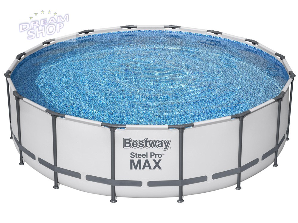 Bestway Basen stelażowy 488x122cm 10w1 szary 5612Z Bestway Basen stelażowy 488x122cm 10w1 szary 5612Z
