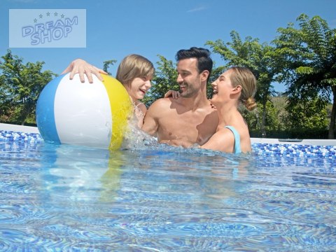 Bestway Basen stelażowy 488x122cm 10w1 szary 5612Z Bestway Basen stelażowy 488x122cm 10w1 szary 5612Z