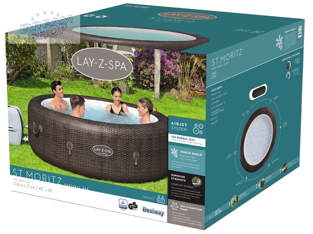Bestway jacuzzi Lay-Z-Spa St. Moritz 5 - 7os 60023 Bestway jacuzzi Lay-Z-Spa St. Moritz 5 - 7os 60023