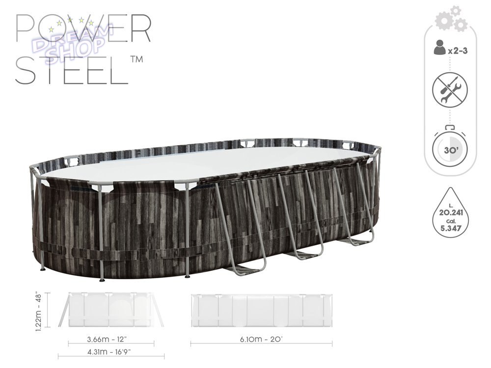 Bestawy basen Stelaż 610x366x122 11w1 deska 5611R Bestawy basen Stelaż 610x366x122 11w1 deska 5611R