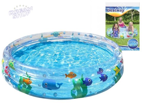 Bestway Dmuchany Basen dla dzieci MORSKI ŚWIAT 152x30cm 51004 Bestway Dmuchany Basen dla dzieci MORSKI ŚWIAT 152x30cm 51004