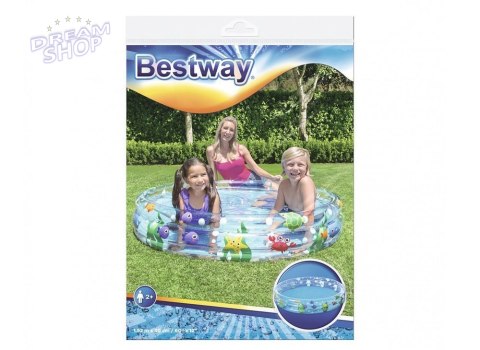 Bestway Dmuchany Basen dla dzieci MORSKI ŚWIAT 152x30cm 51004 Bestway Dmuchany Basen dla dzieci MORSKI ŚWIAT 152x30cm 51004