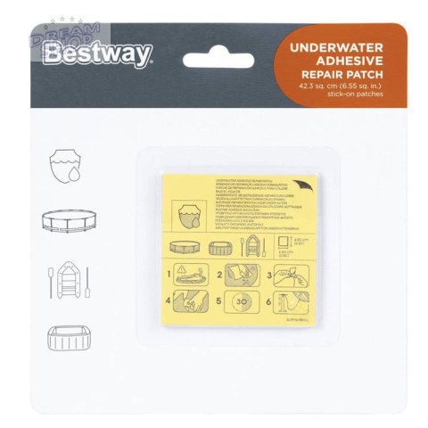 Bestway Zestaw naprawczy Łatki wodoodporne 62091 Bestway Zestaw naprawczy Łatki wodoodporne 62091
