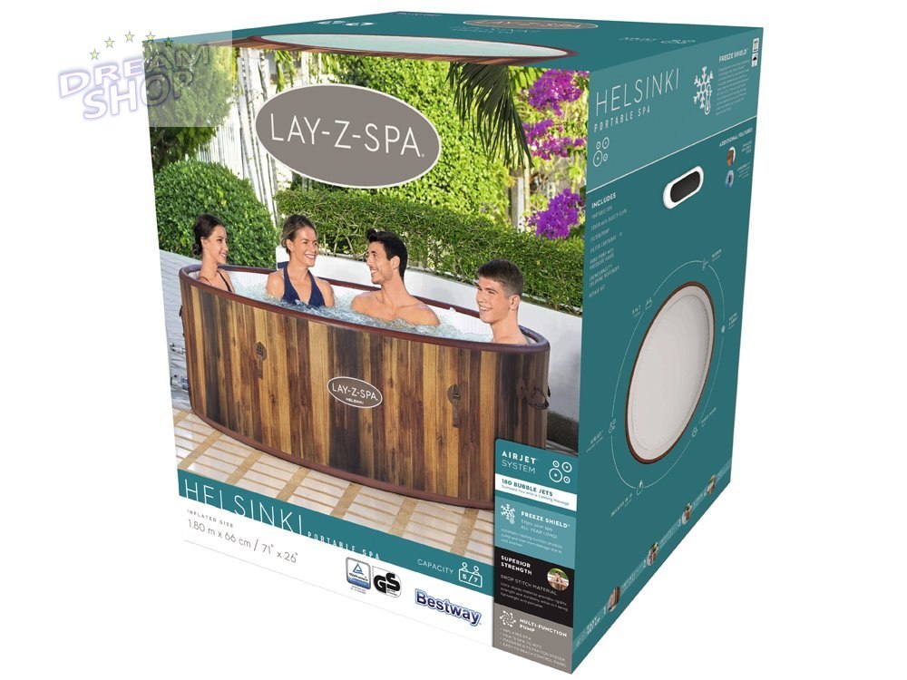 Dmuchane Spa z Masażem i Podgrzewaczem 7osobowe 180 x 66 cm Bestway 60025 Dmuchane Spa z Masażem i Podgrzewaczem 7osobowe 180 x 66 cm Bestway 60025