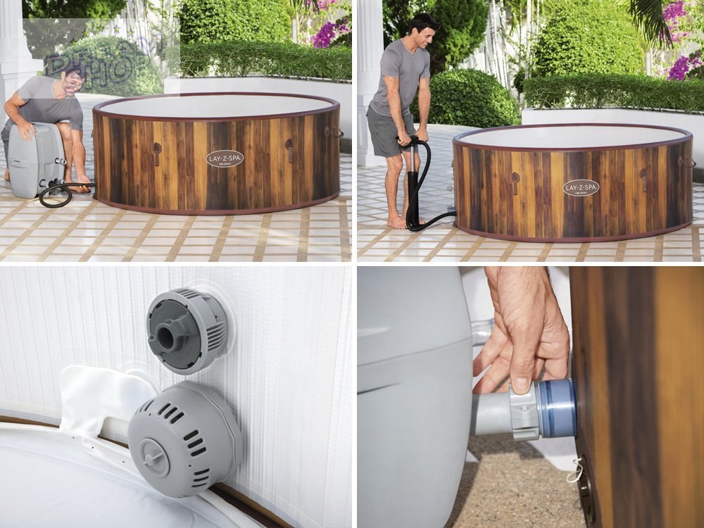 Dmuchane Spa z Masażem i Podgrzewaczem 7osobowe 180 x 66 cm Bestway 60025 Dmuchane Spa z Masażem i Podgrzewaczem 7osobowe 180 x 66 cm Bestway 60025