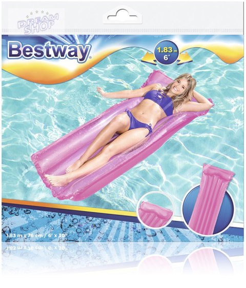 Dmuchany Materac Do Pływania Różowy 183 x 76 cm Bestway 44013 Dmuchany Materac Do Pływania Różowy 183 x 76 cm Bestway 44013