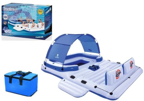 Dmuchany Materac Wyspa 389 x 274 cm Bestway 43105 Dmuchany Materac Wyspa 389 x 274 cm Bestway 43105