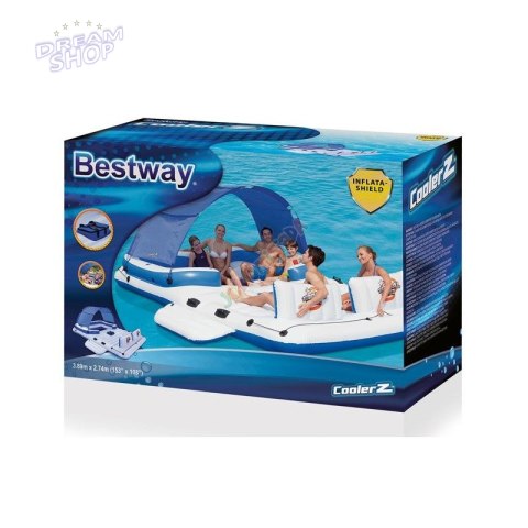 Dmuchany Materac Wyspa 389 x 274 cm Bestway 43105 Dmuchany Materac Wyspa 389 x 274 cm Bestway 43105