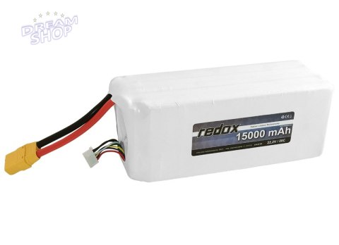 Redox 15000 mAh 22,2V 20C XT-90 - pakiet LiPo Redox 15000 mAh 22,2V 20C XT-90 - pakiet LiPo