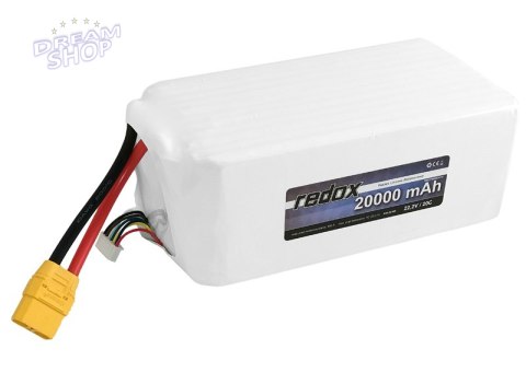 Redox 20000 mAh 22,2V 20C XT-90 - pakiet LiPo Redox 20000 mAh 22,2V 20C XT-90 - pakiet LiPo