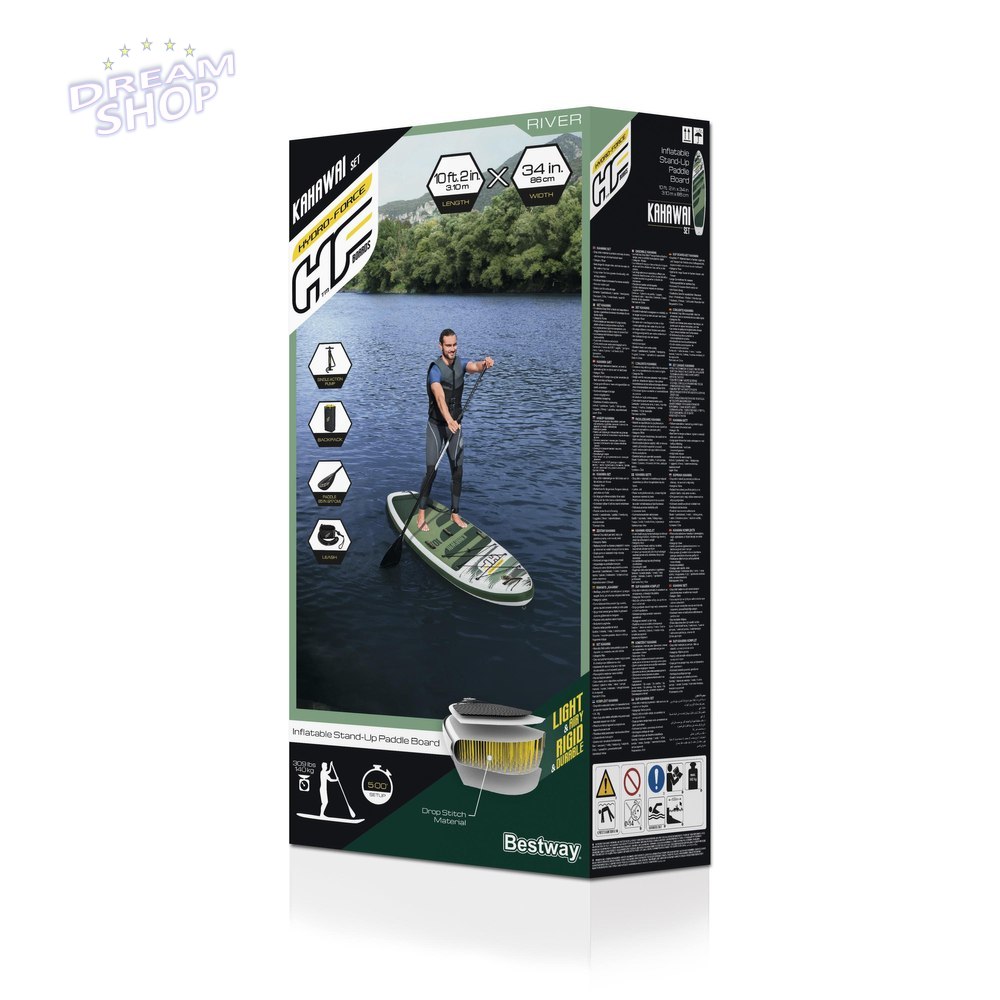 Deska Sup Hydro-Force Zielona 310 x 86 x 15 cm Bestway 65308 Deska Sup Hydro-Force Zielona 310 x 86 x 15 cm Bestway 65308