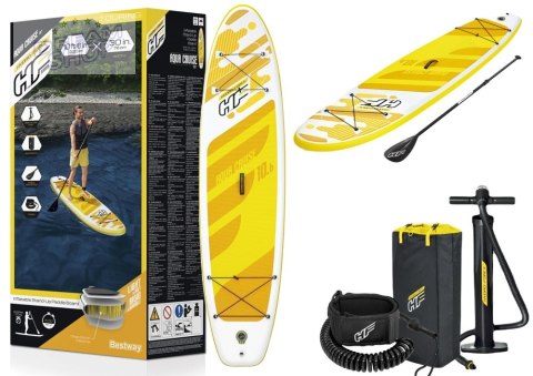 Deska Sup Hydro-Force Żółta 320 x 76 x 12 cm Bestway 65348 Deska Sup Hydro-Force Żółta 320 x 76 x 12 cm Bestway 65348