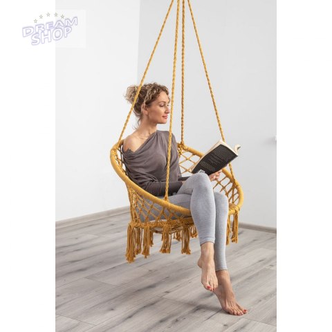 Hamak bocianie gniazdo fotel wiszący Huśtawka 80x60cm z poduszką Hamak bocianie gniazdo fotel wiszący Huśtawka 80x60cm z poduszką
