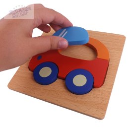 Puzzle drewniane edukacyjne klocki dla dzieci 15-15A