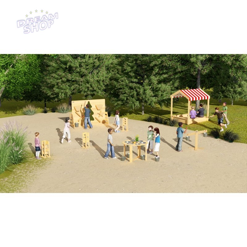 CLASSIC WORLD EDU Drewniana Piaskownica z Daszkiem CLASSIC WORLD EDU Drewniana Piaskownica z Daszkiem