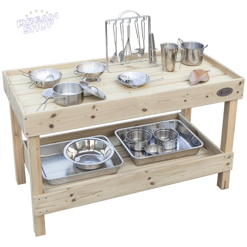 CLASSIC WORLD EDU Drewniany Blat Kuchenny Szafka na Akcesoria Kuchenne Plac Zabaw CLASSIC WORLD EDU Drewniany Blat Kuchenny Szafka na Akcesoria Kuchenne Plac Zabaw