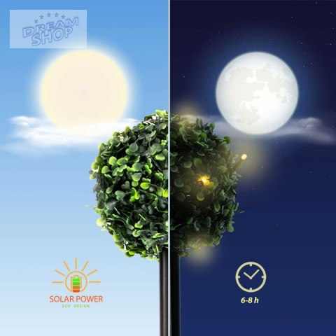 Zestaw lamp solarnych 3 kul bukszpanowych 27led Zestaw lamp solarnych 3 kul bukszpanowych 27led