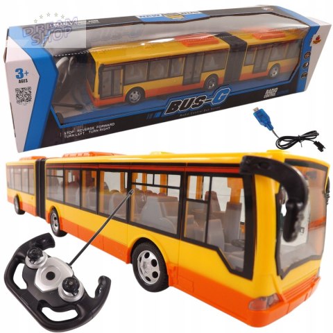 DUŻY AUTOBUS PRZEGUBOWY ZDALNIE STEROWANY 44cm676A DUŻY AUTOBUS PRZEGUBOWY ZDALNIE STEROWANY 44cm676A