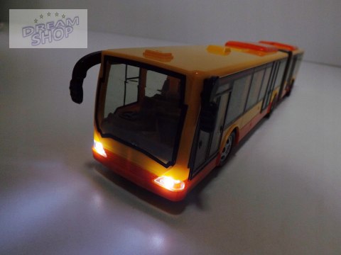 DUŻY AUTOBUS PRZEGUBOWY ZDALNIE STEROWANY 44cm676A DUŻY AUTOBUS PRZEGUBOWY ZDALNIE STEROWANY 44cm676A