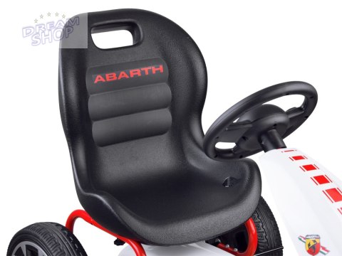 Licencjonowany GOKART ABARTH na pedały dla dzieci 30kg Miękkie koła PA0167 Licencjonowany GOKART ABARTH na pedały dla dzieci 30kg Miękkie koła PA0167