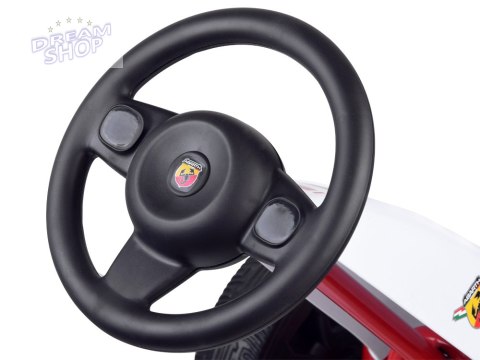 Licencjonowany GOKART ABARTH na pedały dla dzieci 30kg Miękkie koła PA0167 Licencjonowany GOKART ABARTH na pedały dla dzieci 30kg Miękkie koła PA0167
