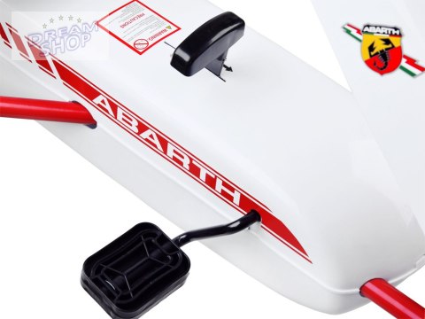 Licencjonowany GOKART ABARTH na pedały dla dzieci 30kg Miękkie koła PA0167 Licencjonowany GOKART ABARTH na pedały dla dzieci 30kg Miękkie koła PA0167