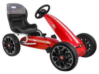 Licencjonowany GOKART ABARTH na pedały dla dzieci 30kg Miękkie koła PA0167