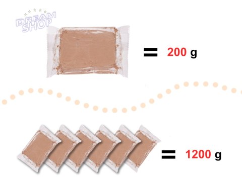 Glina zapas do koła garncarskiego 1200g